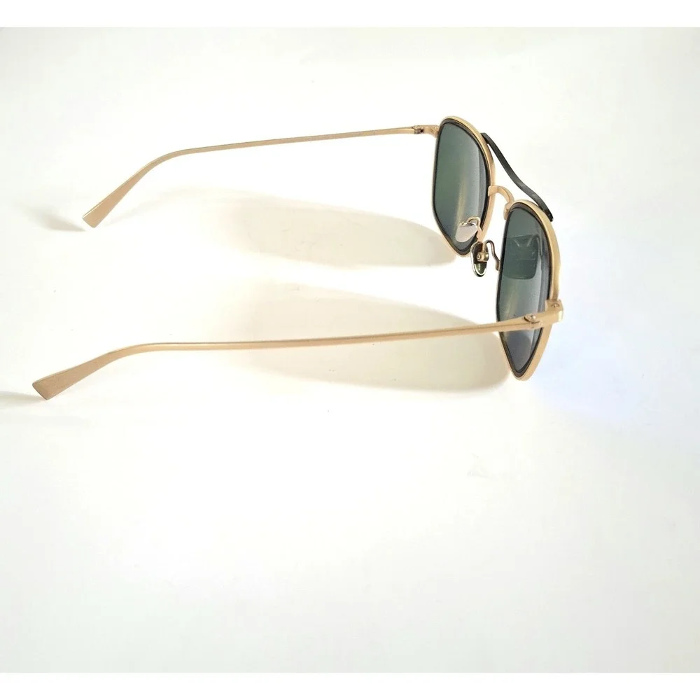 Maui Jim Following Seas MJ 555-16M Gold/Blue Hawaii Polarized Sunglasses Unisex